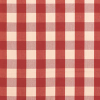 Schumacher Camden Cotton Check Red Fabric 63034