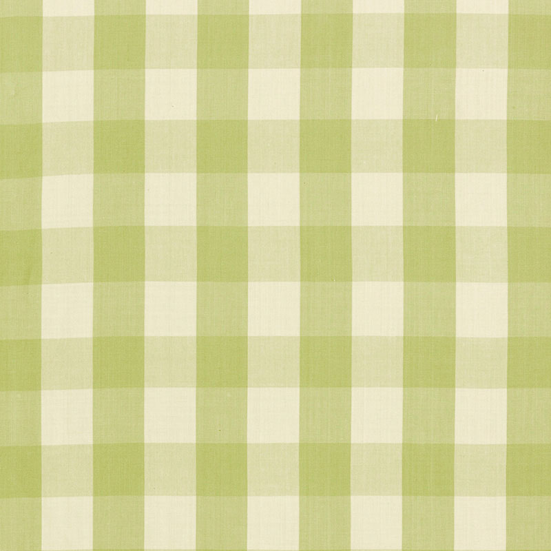 Schumacher Camden Cotton Check Sage Fabric 63036