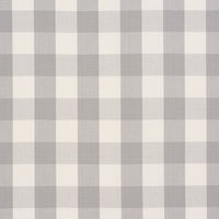 Schumacher Camden Cotton Check Grey Fabric 63047