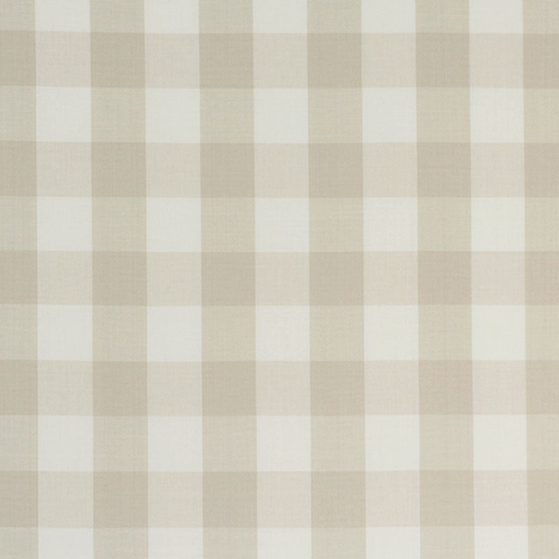 Schumacher Camden Cotton Check Natural Fabric 63049