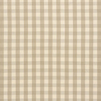 Schumacher Elton Cotton Check Beige Fabric 63051