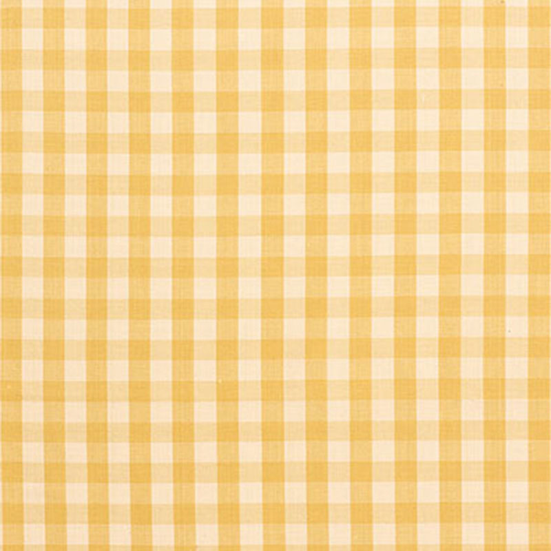 Schumacher Elton Cotton Check Straw Fabric 63052