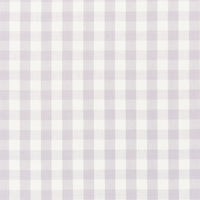 Schumacher Elton Cotton Check Lilac Fabric 63067