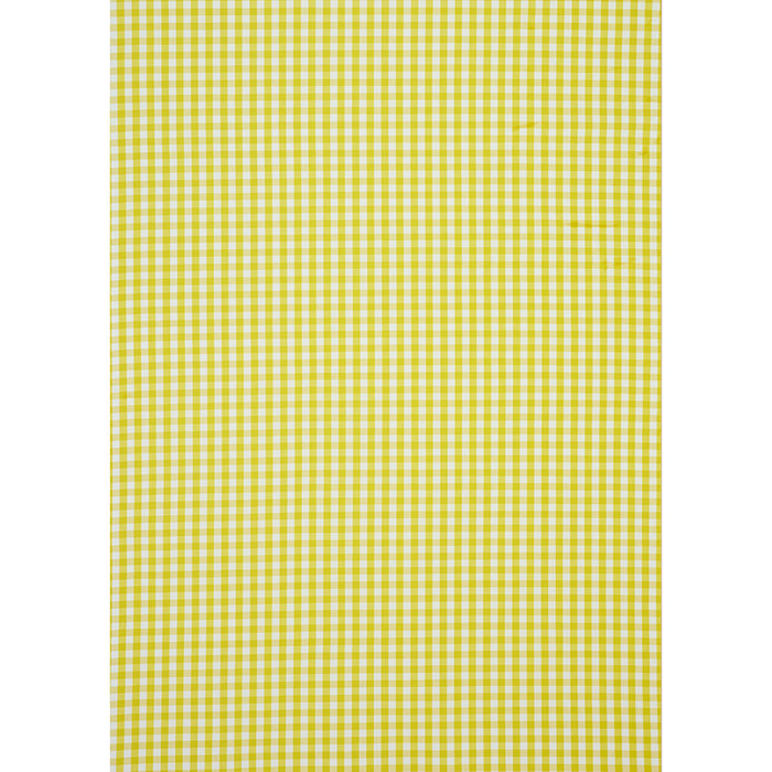 Schumacher Elton Cotton Check Yellow Fabric 63069