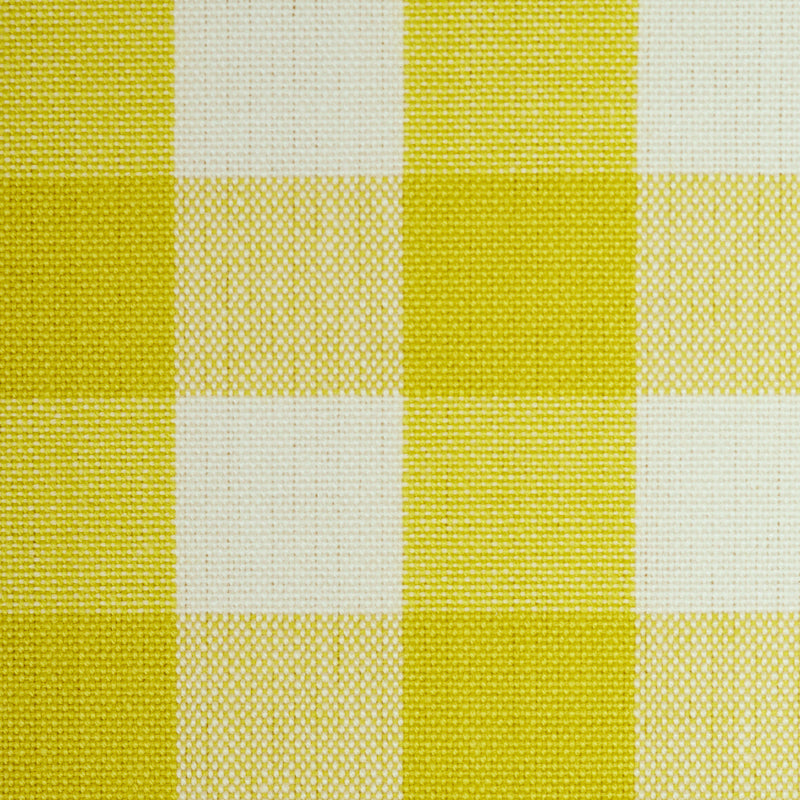 Schumacher Elton Cotton Check Yellow Fabric 63069