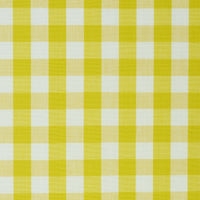 Schumacher Elton Cotton Check Yellow Fabric 63069