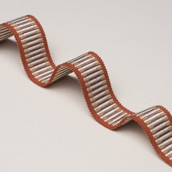 Schumacher Litchfield Braid Red Trim Sample 63338