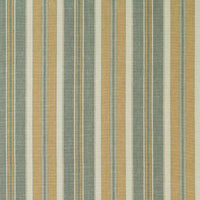 Schumacher Hudson Stripe Aqua Fabric 63432