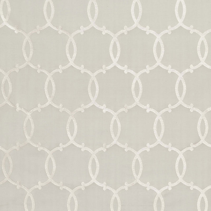Schumacher Silk Tracery Pearl Fabric Sample 63711