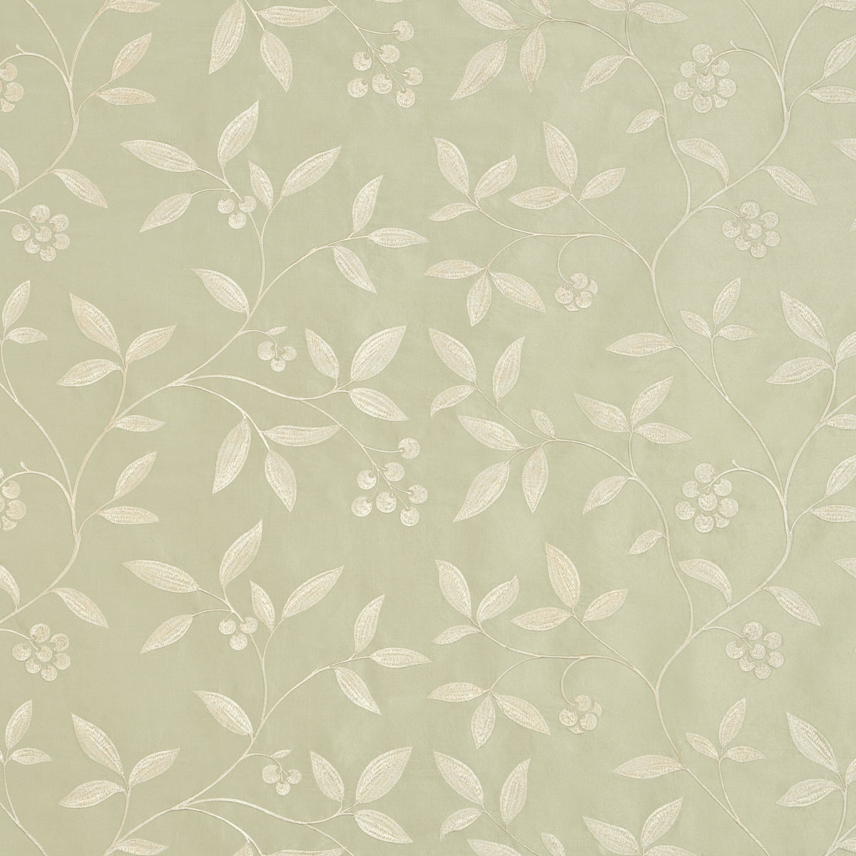 Schumacher Adelaide Embroidery Ciel Fabric Sample 64332