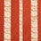 Schumacher Mandarin Silk Stripe Coral Fabric Sample 64431