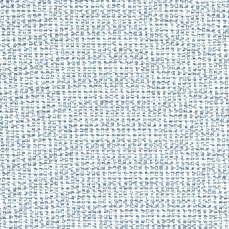 Schumacher Barnet Cotton Check Sky Fabric Sample 64629