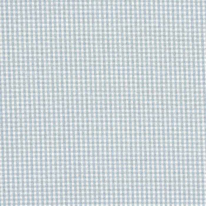 Schumacher Barnet Cotton Check Sky Fabric Sample 64629