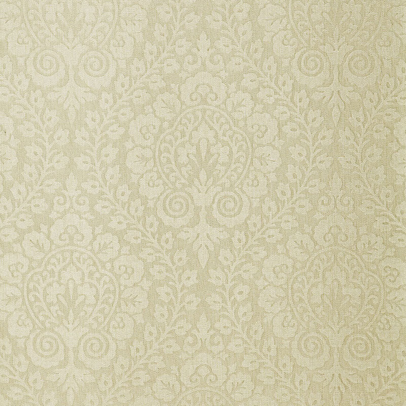 Schumacher Amalfi Damask Indoor/Outdoor Greige Fabric 64691