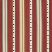 Schumacher Francesca Stripe Rouge Fabric 64752