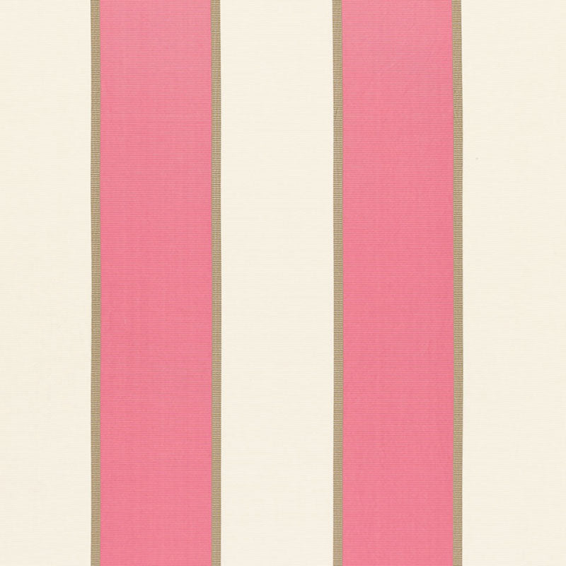 Schumacher Montebello Stripe Berry Fabric 64785