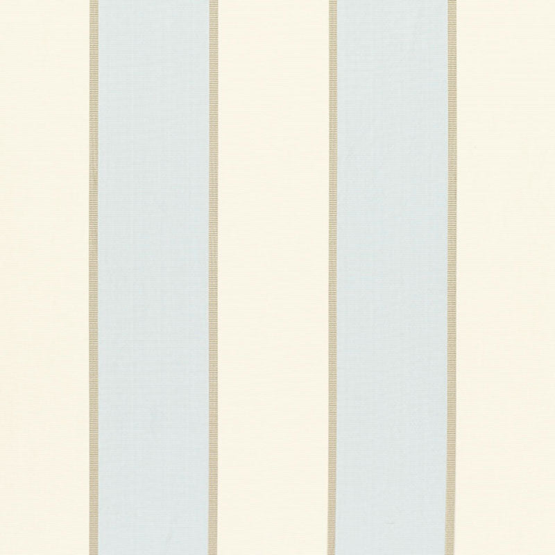 Schumacher Montebello Stripe Azure Fabric Sample 64786