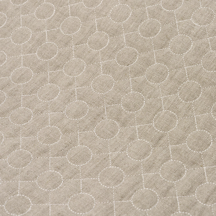 Schumacher Arles Embroidery Greige Fabric Sample 65000