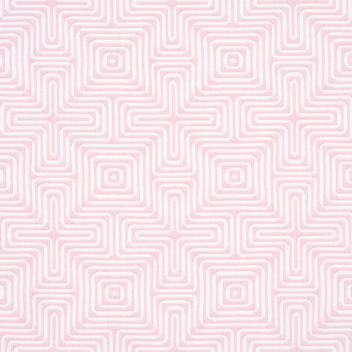 Schumacher Amazing Maze Indoor/Outdoor Blush Fabric 65327