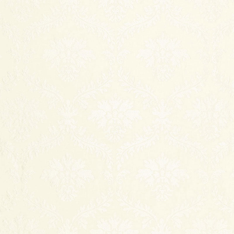 Schumacher Valbonne Linen Embroidery Blanc Fabric 65341