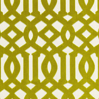 Schumacher Imperial Trellis Velvet Chartreuse Fabric 65591