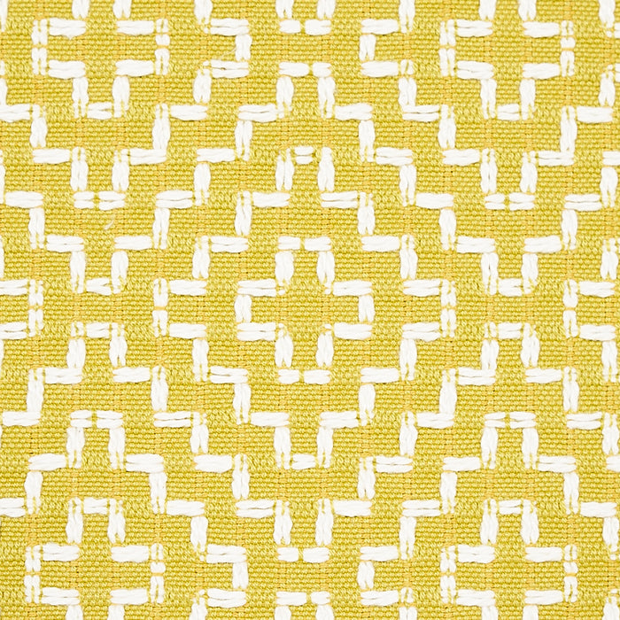 Schumacher Soho Weave Citron Fabric 65622