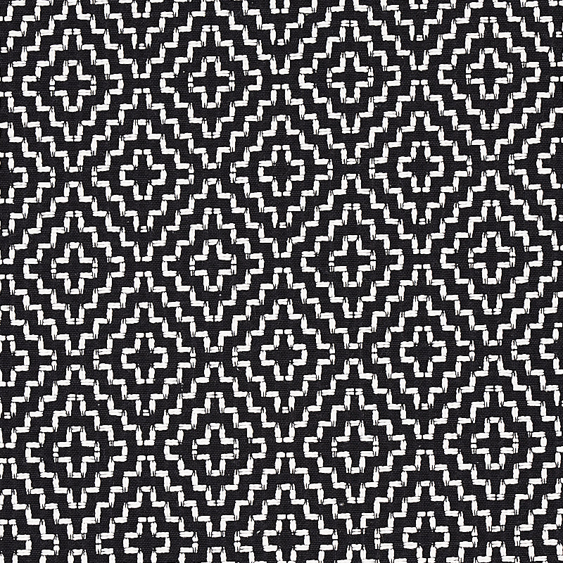 Schumacher Soho Weave Black Fabric 65626