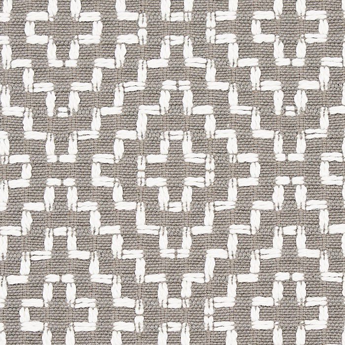 Schumacher Soho Weave Grey Fabric 65628