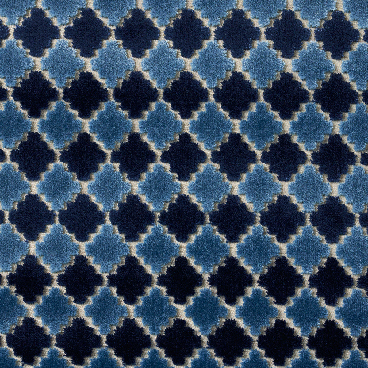 Schumacher Marrakesh Velvet Indigo Fabric 65645