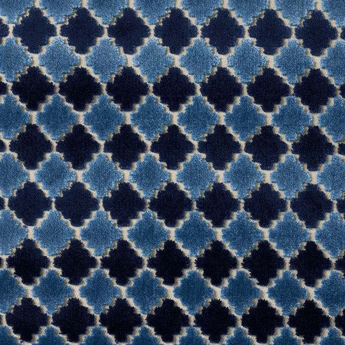 Schumacher Marrakesh Velvet Indigo Fabric 65645
