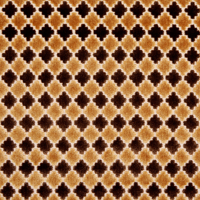 Schumacher Marrakesh Velvet Chocolate Brown Fabric 65646