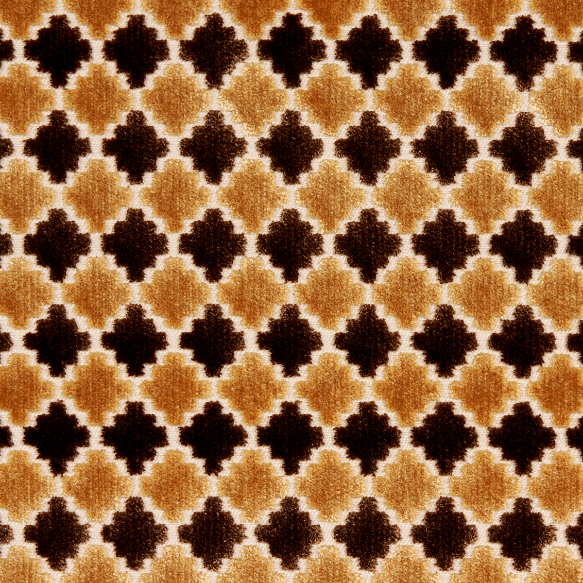 Schumacher Marrakesh Velvet Chocolate Brown Fabric 65646