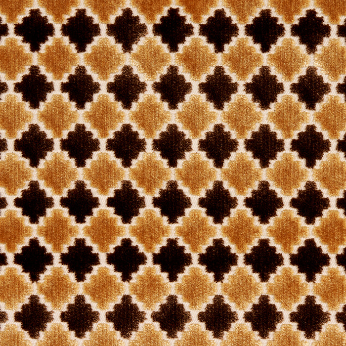Schumacher Marrakesh Velvet Chocolate Brown Fabric 65646