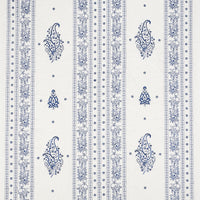 Schumacher Jaipur Linen Embroidery Blue Fabric 65802