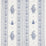Schumacher Jaipur Linen Embroidery Blue Fabric 65802