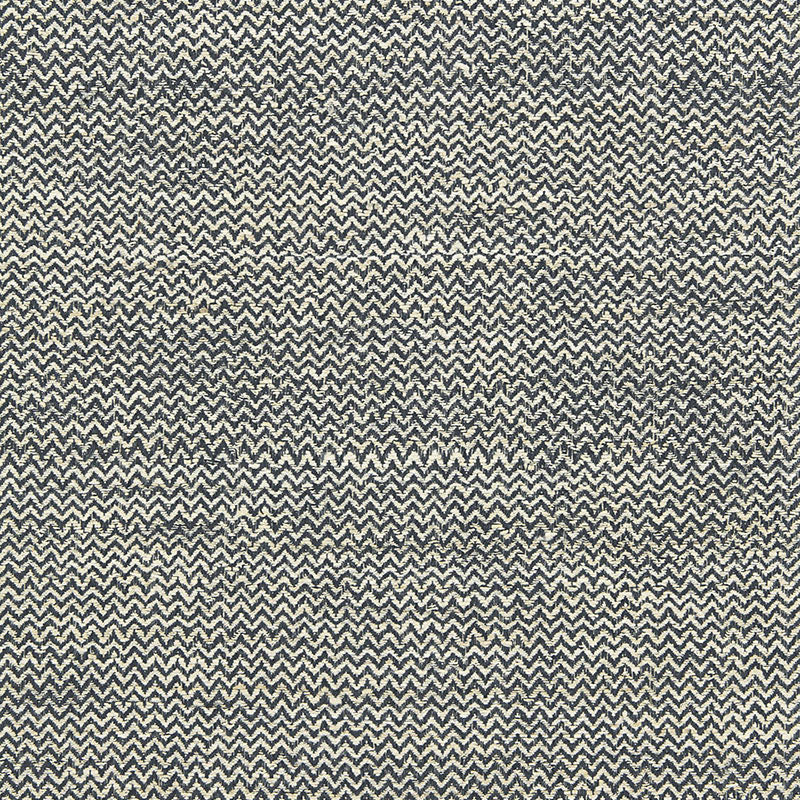 Schumacher Alhambra Weave Charcoal / Ivory Fabric 65831