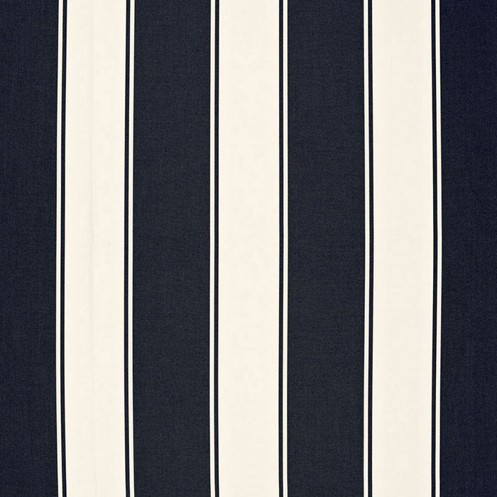 Schumacher Cannes Awning Stripe Denim Fabric Sample 65892