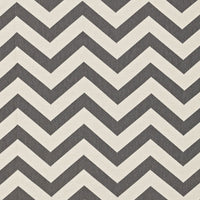 Schumacher Antibes Chevron Oxford Grey Fabric 65922