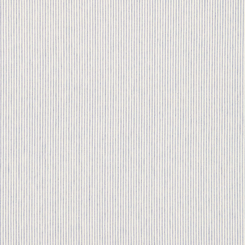 Schumacher Wesley Ticking Stripe Delft Fabric Sample 65983