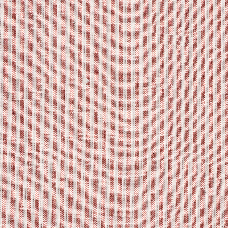 Schumacher Wesley Ticking Stripe Coral Fabric 65988
