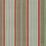 Schumacher Minzer Cotton Stripe Red Earth Fabric Sample 66013