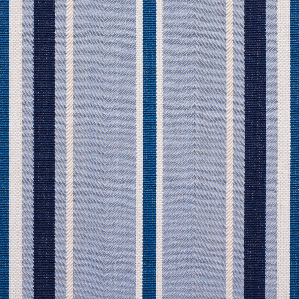 Schumacher Minzer Cotton Stripe Blue Fabric 66014
