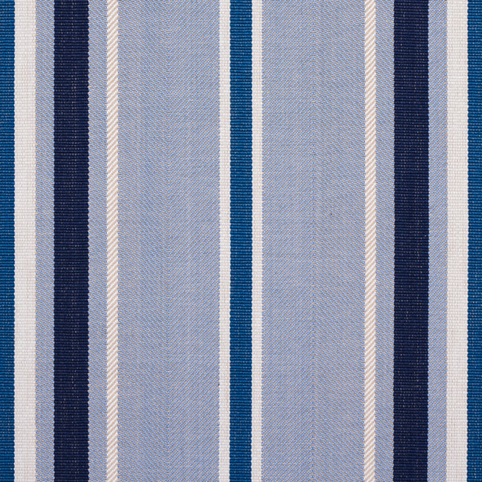 Schumacher Minzer Cotton Stripe Blue Fabric 66014