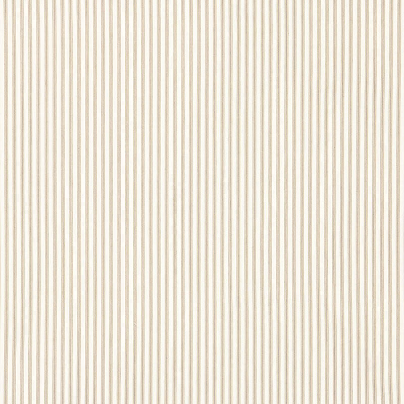 Schumacher Wellfleet Ticking Stripe Pebble Fabric 66020