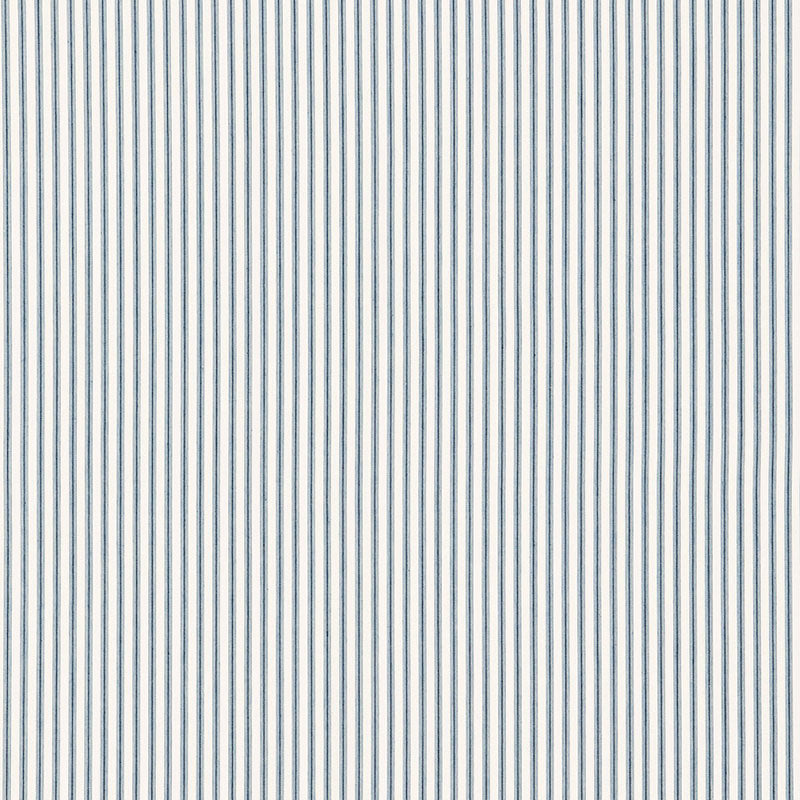 Schumacher Wellfleet Ticking Stripe Ocean Fabric 66021