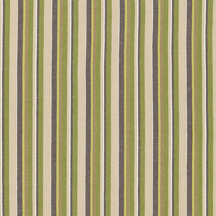 Schumacher Kiawah Stripe Vert Fabric Sample 66031