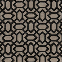 Schumacher San Remo Fret Jet Fabric 66062