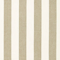 Schumacher Augustin Linen Stripe Linen / Ivory Fabric 66071