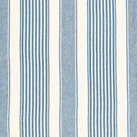 Schumacher Summerville Linen Stripe Ocean Fabric 66090