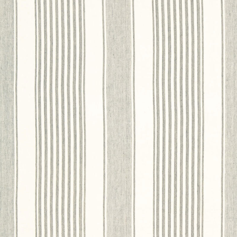 Schumacher Summerville Linen Stripe Gull Fabric Sample 66092